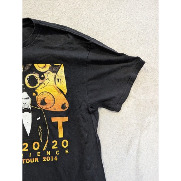 JUSTIN TIMBERLAKE The 20/20 Experience World Tour 2014 Black T-Shirt Large - Picture 6 of 14